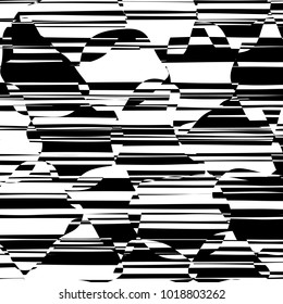 Diseño de líneas abstractas con vectores de franjas en blanco y negro, textura de moda en franjas, impresión en cebra