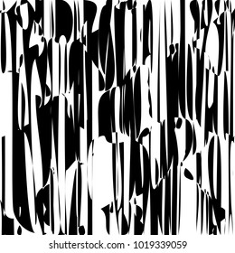 Diseño de líneas abstractas con vectores de franjas en blanco y negro, textura de moda en franjas, impresión en cebra