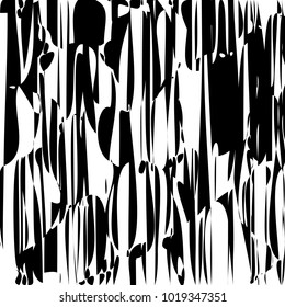Abstract Lines Design with Black and White Stripes Vector, Stripes Fashion Texture, Zebra Print