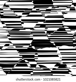 Abstract Lines Design with Black and White Stripes Vector, Stripes Fashion Texture, Zebra Print