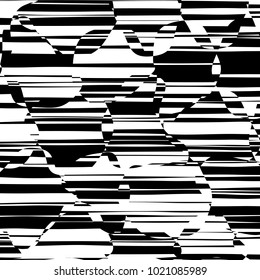 Abstrakte Linien Design mit Vektor aus schwarz-weißen Streifen, Stripteppichtextur, Zebra-Print