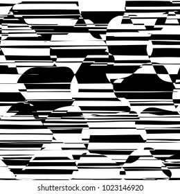 Abstract Lines Design with Black and White Stripes Vector, Stripes Fashion Texture, Zebra Print