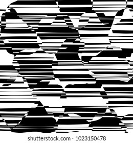 Abstract Lines Design with Black and White Stripes Vector, Stripes Fashion Texture, Zebra Print