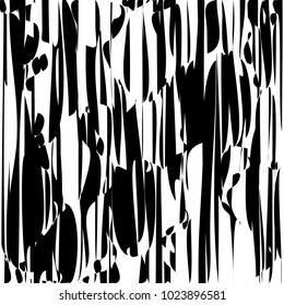 Diseño de líneas abstractas con vectores de franjas en blanco y negro, textura de moda en franjas, impresión en cebra