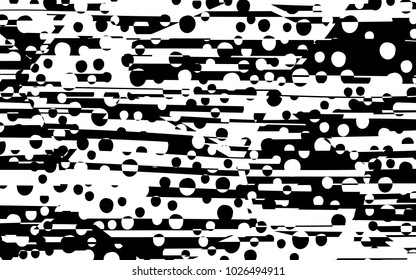 Diseño de líneas abstractas con vectores de franjas en blanco y negro, textura de moda en franjas, impresión en cebra
