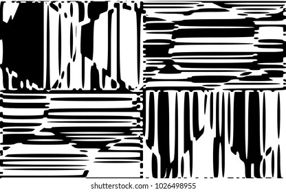 Abstract Lines Design with Black and White Stripes Vector, Stripes Fashion Texture, Zebra Print