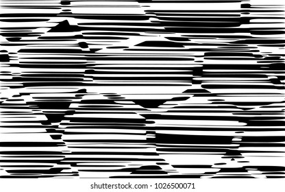 Abstract Lines Design with Black and White Stripes Vector, Stripes Fashion Texture, Zebra Print