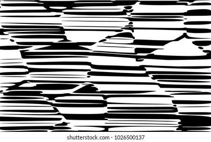 Abstract Lines Design with Black and White Stripes Vector, Stripes Fashion Texture, Zebra Print