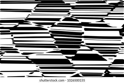 Diseño de líneas abstractas con vectores de franjas en blanco y negro, textura de moda en franjas, impresión en cebra