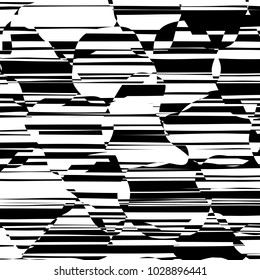 Abstract Lines Design with Black and White Stripes Vector, Stripes Fashion Texture, Zebra Print