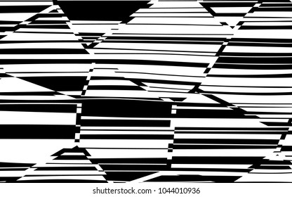Abstract Lines Design with Black and White Stripes Vector, Stripes Fashion Texture, Zebra Print