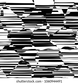 Abstract Lines Design with Black and White Stripes Vector, Stripes Fashion Texture, Zebra Print