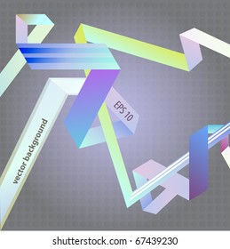 Diseño de líneas abstractas Vector de fondo colorido