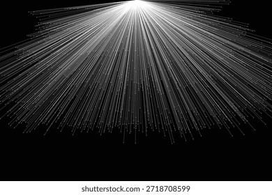 Diseño de líneas abstractas en la línea de ilustración de Fondo de pantalla de luz de onda de fondo negro EPS 10