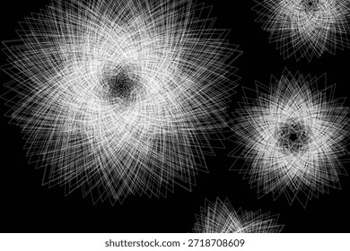 Diseño de líneas abstractas en la línea de ilustración de Fondo de pantalla de luz de onda de fondo negro EPS 10