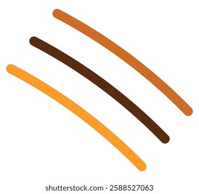 Abstract lines diagonal curved minimalist flowing design
