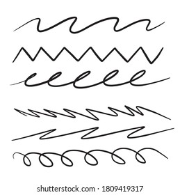 abstrakte Linien, handgezeichnet