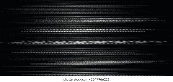 Abstract lines and dots background. Glitch noise effect. Vector illustration