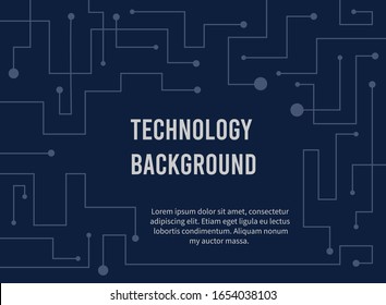 Abstract lines and dots connect background.