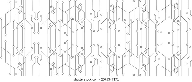 Abstract lines and dots connect background. Technology connection digital data and big data concept.