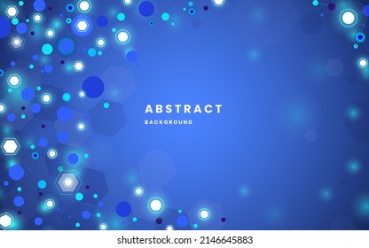Abstract lines and dots connect background. Technology connection digital data and big data concept. illustration vector 10 eps.