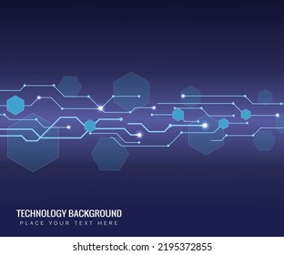 Abstract lines and dots connect background. Technology connection digital data and big data concept.