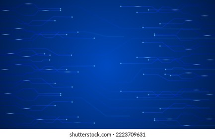 Abstract lines and dots connect background. Technology connection digital,blue technology background