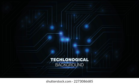 Las líneas abstractas y los puntos conectan el fondo. Conexión tecnológica de datos digitales y concepto de big data.