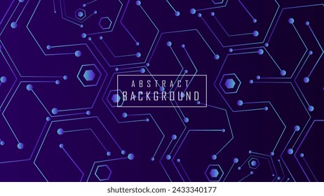 Abstract lines and dots connect background, geometric shapes, radiant lines, future technology. Can be used in cover design, poster, flyer, website, name card, backgrounds or presentation. EPS 10