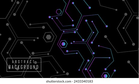 Abstract lines and dots connect background, geometric shapes, radiant lines, future technology. Can be used in cover design, poster, flyer, website, name card, backgrounds or presentation. EPS 10