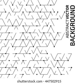 Abstract lines and dots vector texture. Modern technology background. Connection structure. Digital vector illustration for web and print design.
Geometric connection concept. 