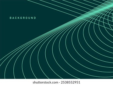 Abstract lines. Dynamic wave pattern. Modern flowing wavy lines. Futuristic technology concept.
