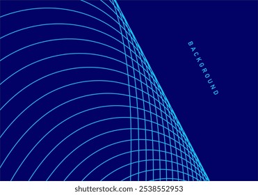 Abstract lines. Dynamic wave pattern. Modern flowing wavy lines. Futuristic technology concept.