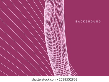 Abstract lines. Dynamic wave pattern. Modern flowing wavy lines. Futuristic technology concept.