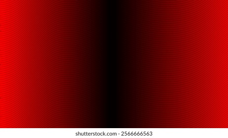 Abstract lines elements with glowing light effect on background. Red light on  background.