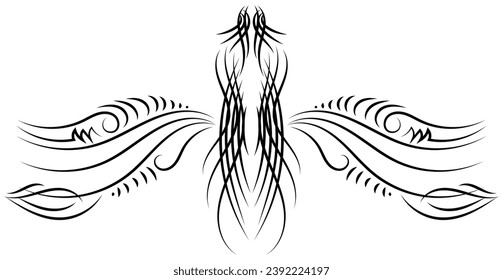 abstract lines Ethnic tribe vintage line tattoo