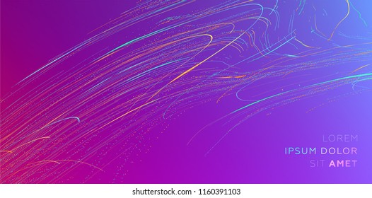 Abstrakte Linien fließen. Dynamischer, fließender, trendiger Hintergrund für Plakate, Umschläge und Plakate. Eps10 Vektorgrafik