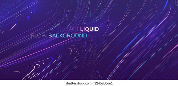 Abstract lines flow. Dynamic fluid trendy background for posters, covers and placards. Eps10 vector illustration