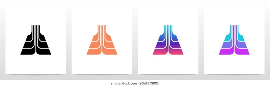 Resumo Linhas Focadas Divide Parte Logotipo Inicial A