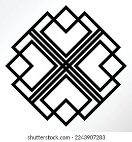 Abstract lines forming amazing art