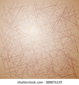 Abstract lines fractal background. Vector Illustration