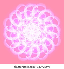 Abstract lines fractal background. Vector Illustration