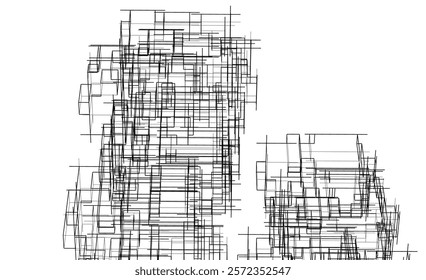 abstract lines geometric 3d drawing