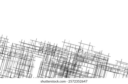abstract lines geometric 3d drawing
