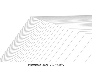 abstrakte Linien, geometrischer Hintergrund, 3D-Abbildung