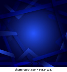 Abstract lines geometric blue background
