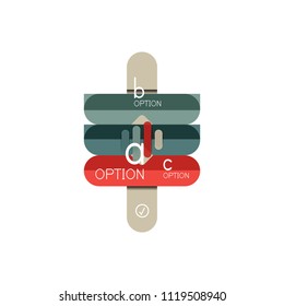 Abstract lines geometric infographic layout. Abstract lines geometric infographic layout, data visualization design, option step by step schedule, web box. Vector illustration isolated on white