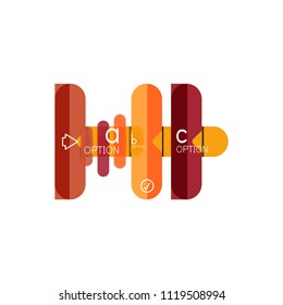 Abstract lines geometric infographic layout. Abstract lines geometric infographic layout, data visualization design, option step by step schedule, web box. Vector illustration isolated on white