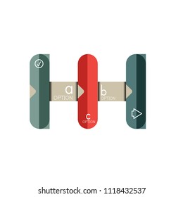 Abstract lines geometric infographic layoutAbstract lines geometric infographic layout, data visualization design, option step by step schedule, web box. Vector illustration isolated on white