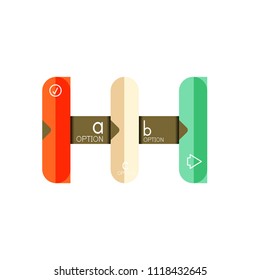 Abstract lines geometric infographic layoutAbstract lines geometric infographic layout, data visualization design, option step by step schedule, web box. Vector illustration isolated on white